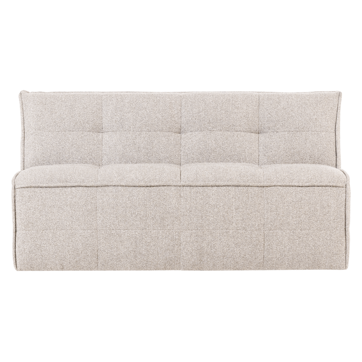 CLUSTER ESSBANK MIT RÜCKENLEHN BOUCLE SAND BEIGE
