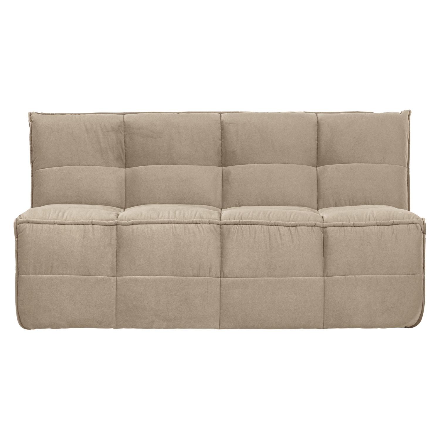 CLUSTER ESSBANK MIT RÜCKENLEHN SAMT SOFT BEIGE