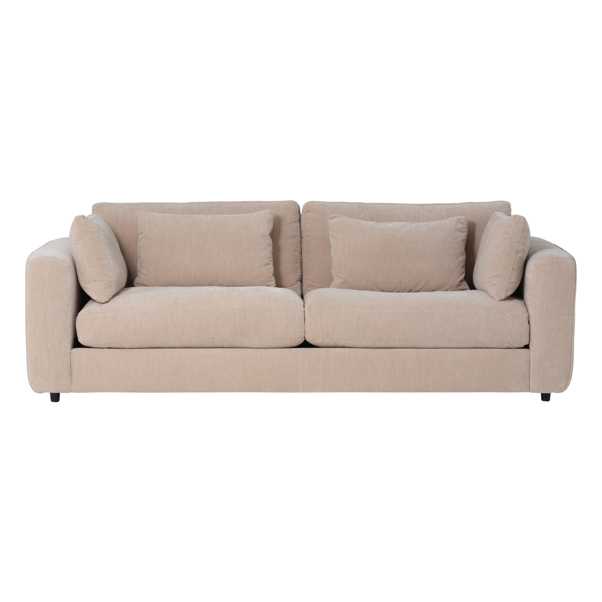 CHUNKY 3-SITZER SOFA CHENILLE SAND