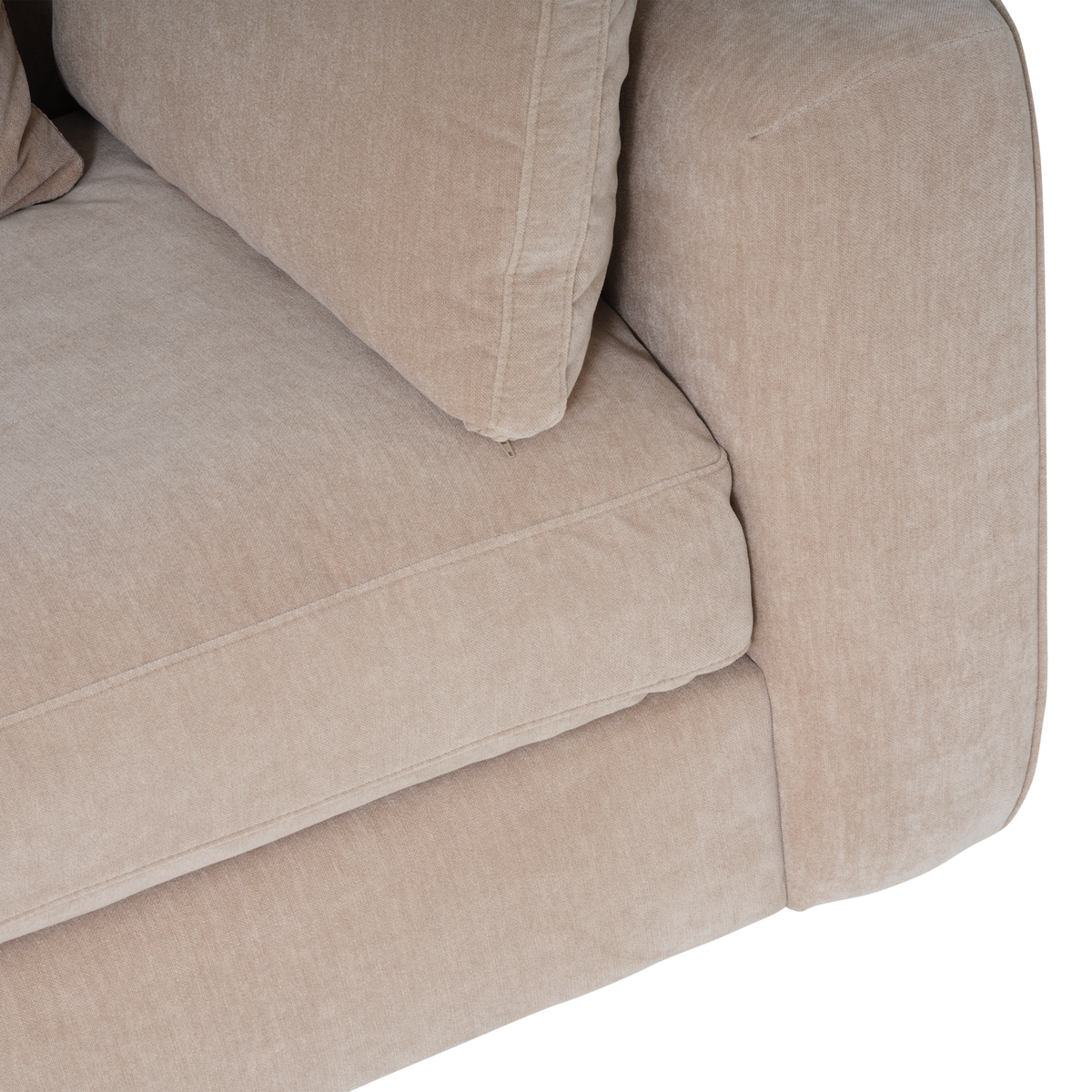 CHUNKY 3-SITZER SOFA CHENILLE SAND
