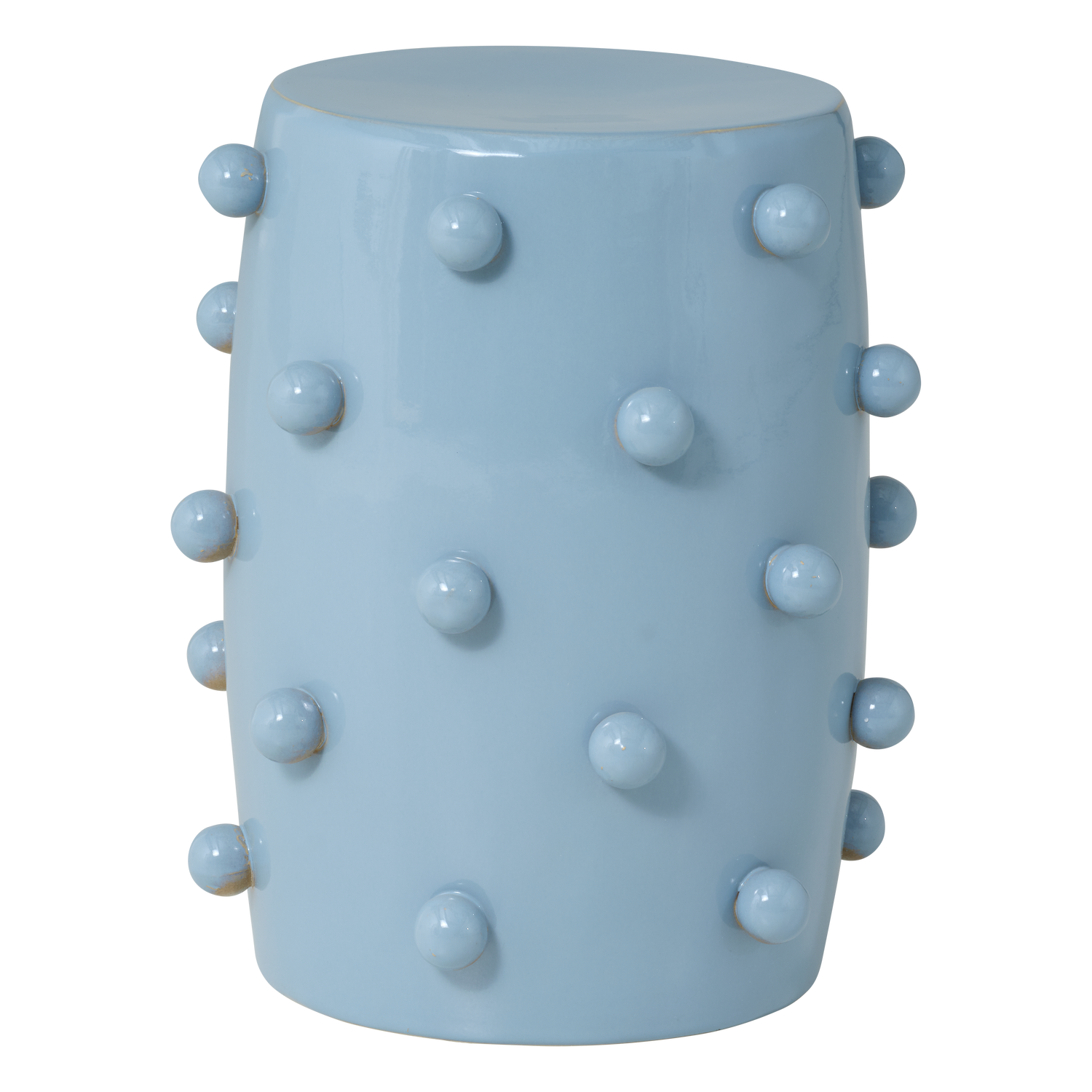 KNOBS DEKORATIVER BEISTELLTISCH O39X46 CM KERAMIK HELLBLAU