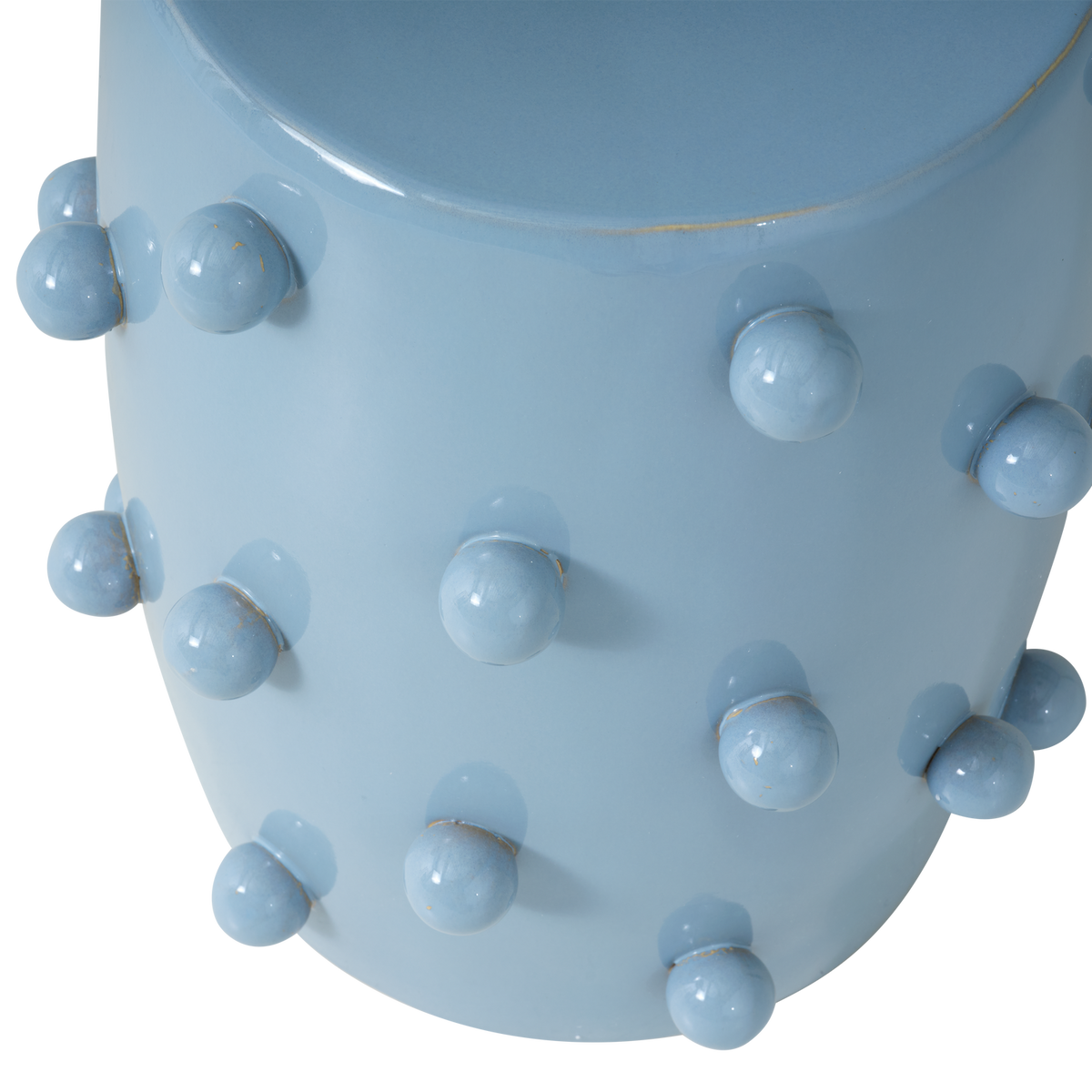 KNOBS DEKORATIVER BEISTELLTISCH O39X46 CM KERAMIK HELLBLAU