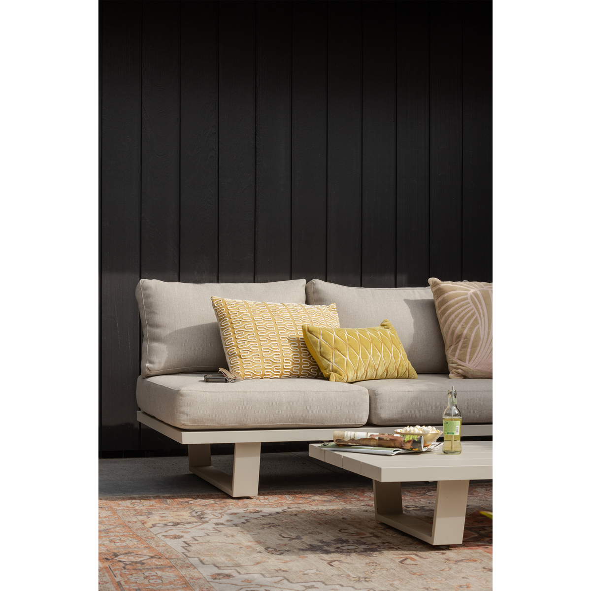 BEAR GARTEN 3-SITZER SOFA ALUMINIUM SAND