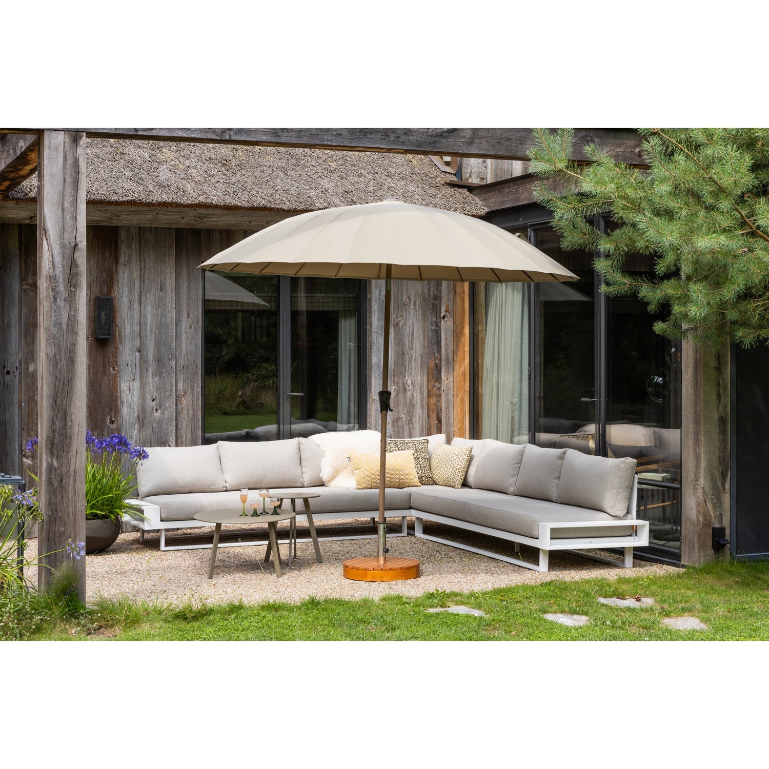 MONICA GARTEN-SONNENSCHIRMFUSS 37xO49CM NATUR