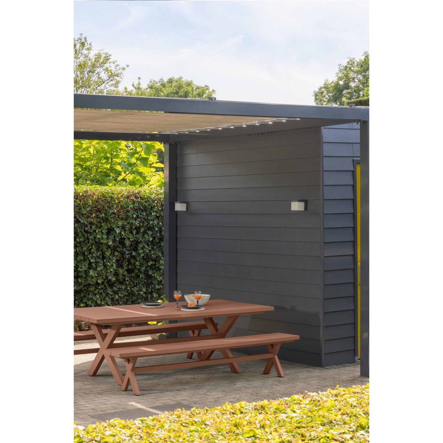 DELTA PICKNICK GARTEN ALUMINIUM TERRA 220x100CM