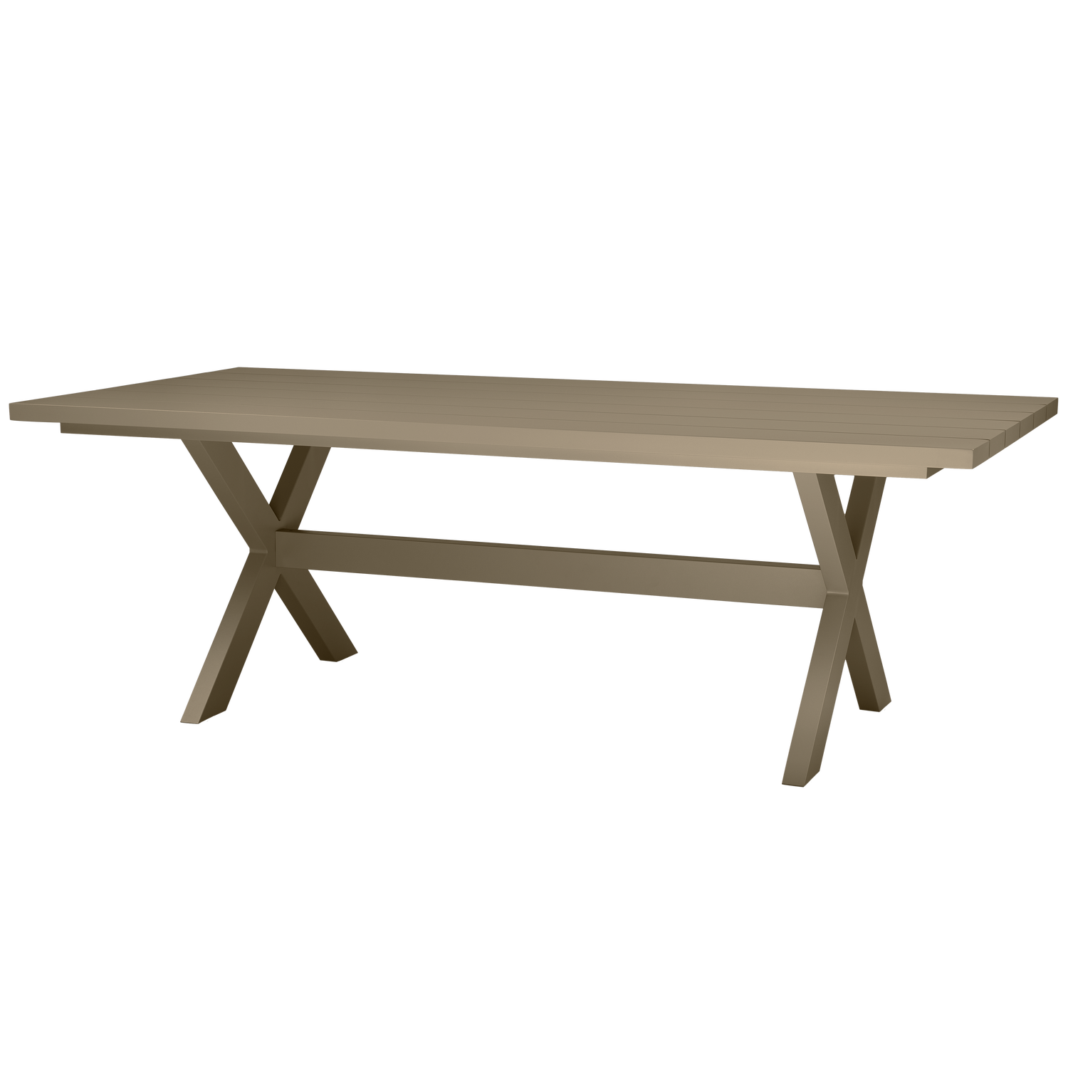 DELTA PICKNICK GARTEN TISCH ALUMINIUM GRUN/SAND 220x100CM
