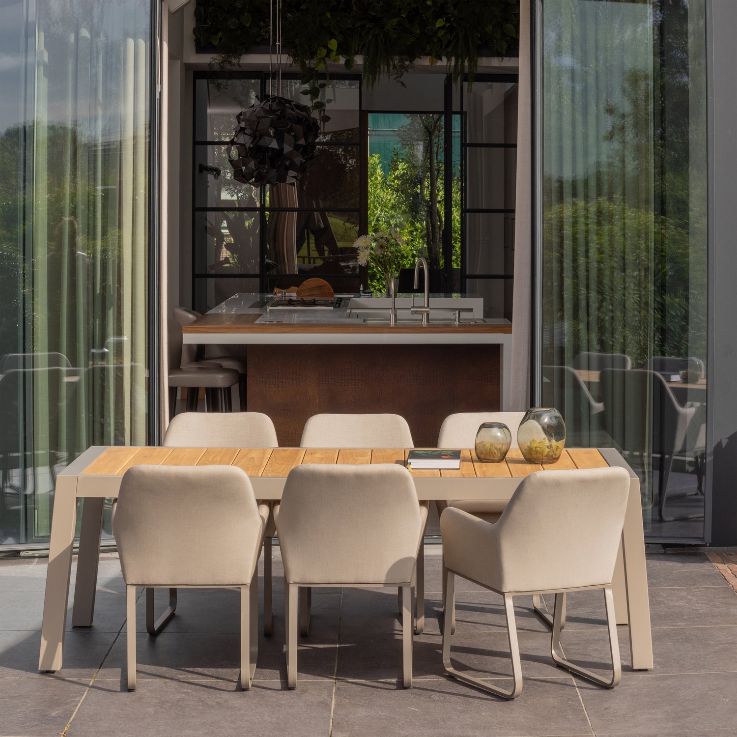 SULPHUR GARTEN TISCH HOLZ/ALUMINIUM SAND 220x100CM