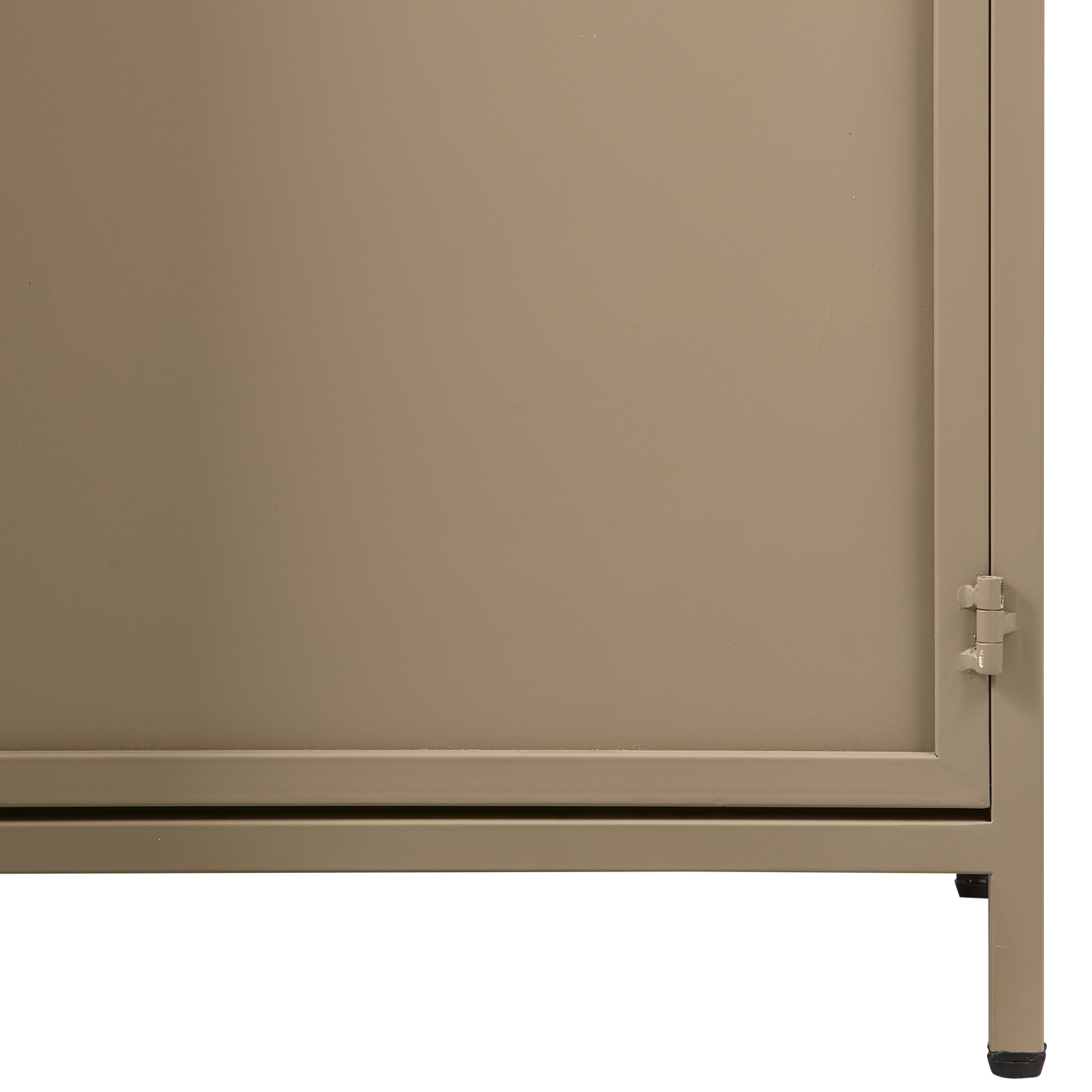 EXHIBIT VITRINE SCHRANK METALL KHAKI