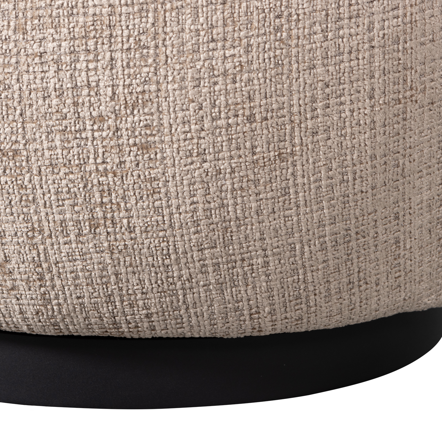 WOOLLY RUNDER DREHSESSEL CHENILLE SAND