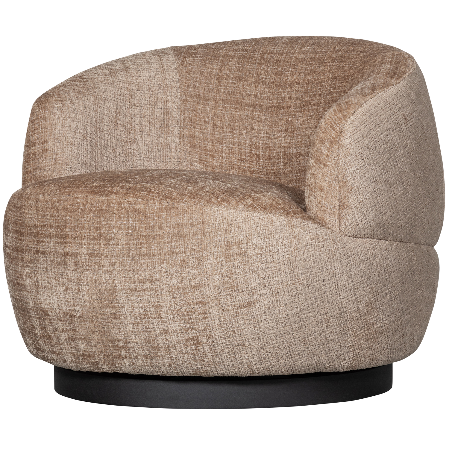 WOOLLY RUNDER DREHSESSEL CHENILLE SAND