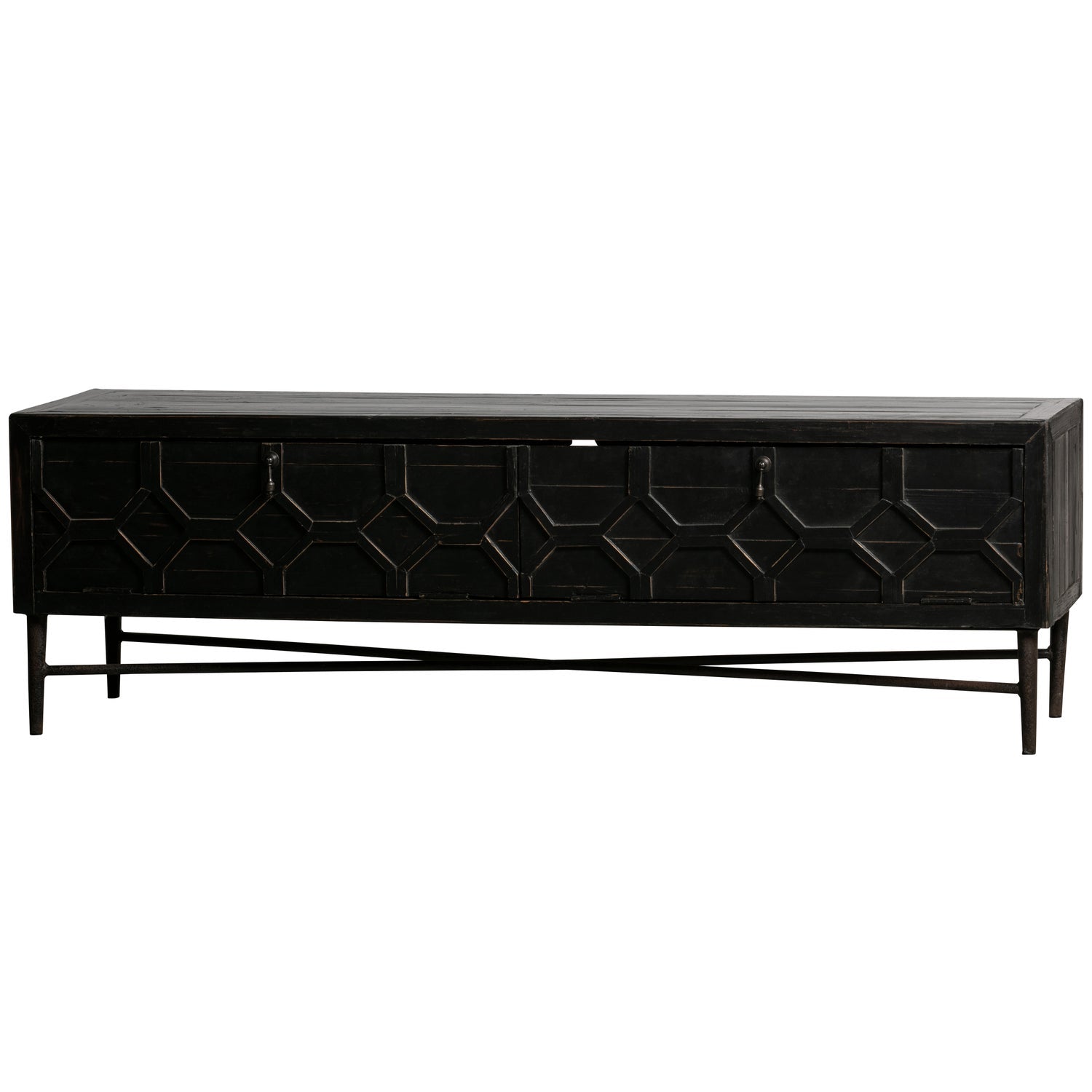 BEQUEST TV-MOBEL HOLZ SCHWARZ 160 CM