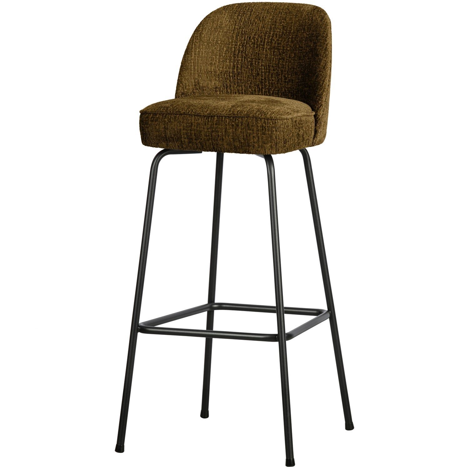 VOGUE BARHOCKER 80CM STRUCTURE VELVET BRASS