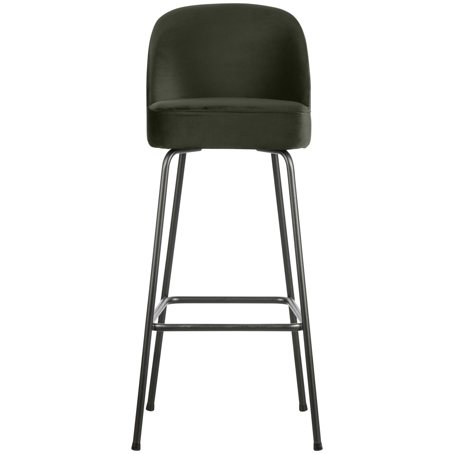 VOGUE BARHOCKER 80CM SAMT DUNKELGRUN