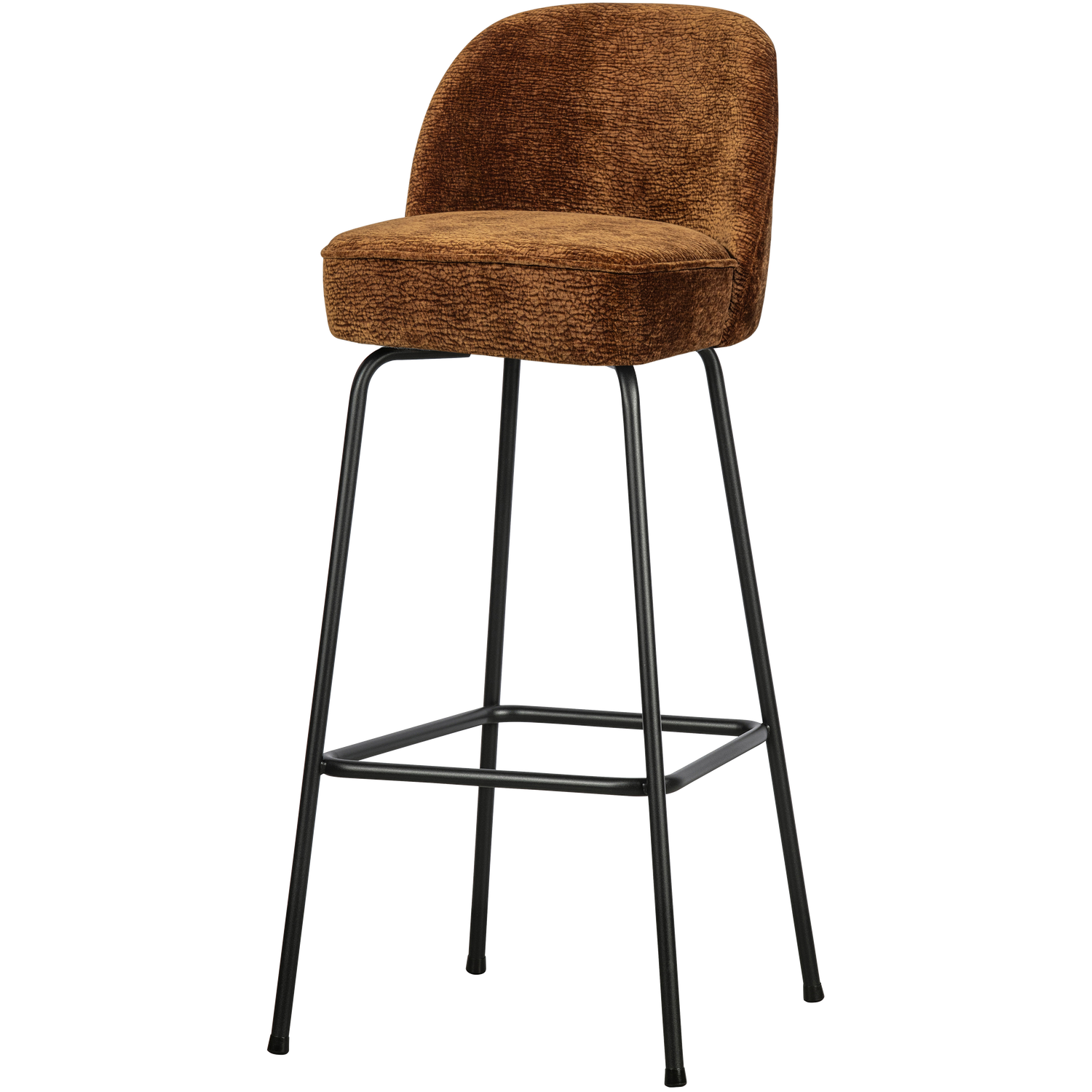 VOGUE BARHOCKER 80CM 3D CHENILLE MITTELBRAUN