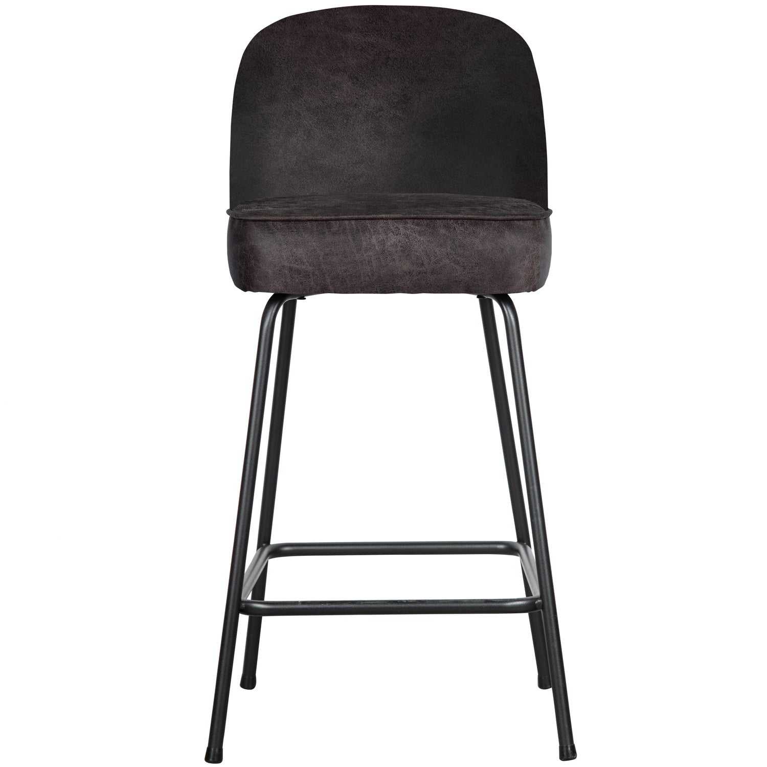 VOGUE BARHOCKER 65CM LEDER SCHWARZ