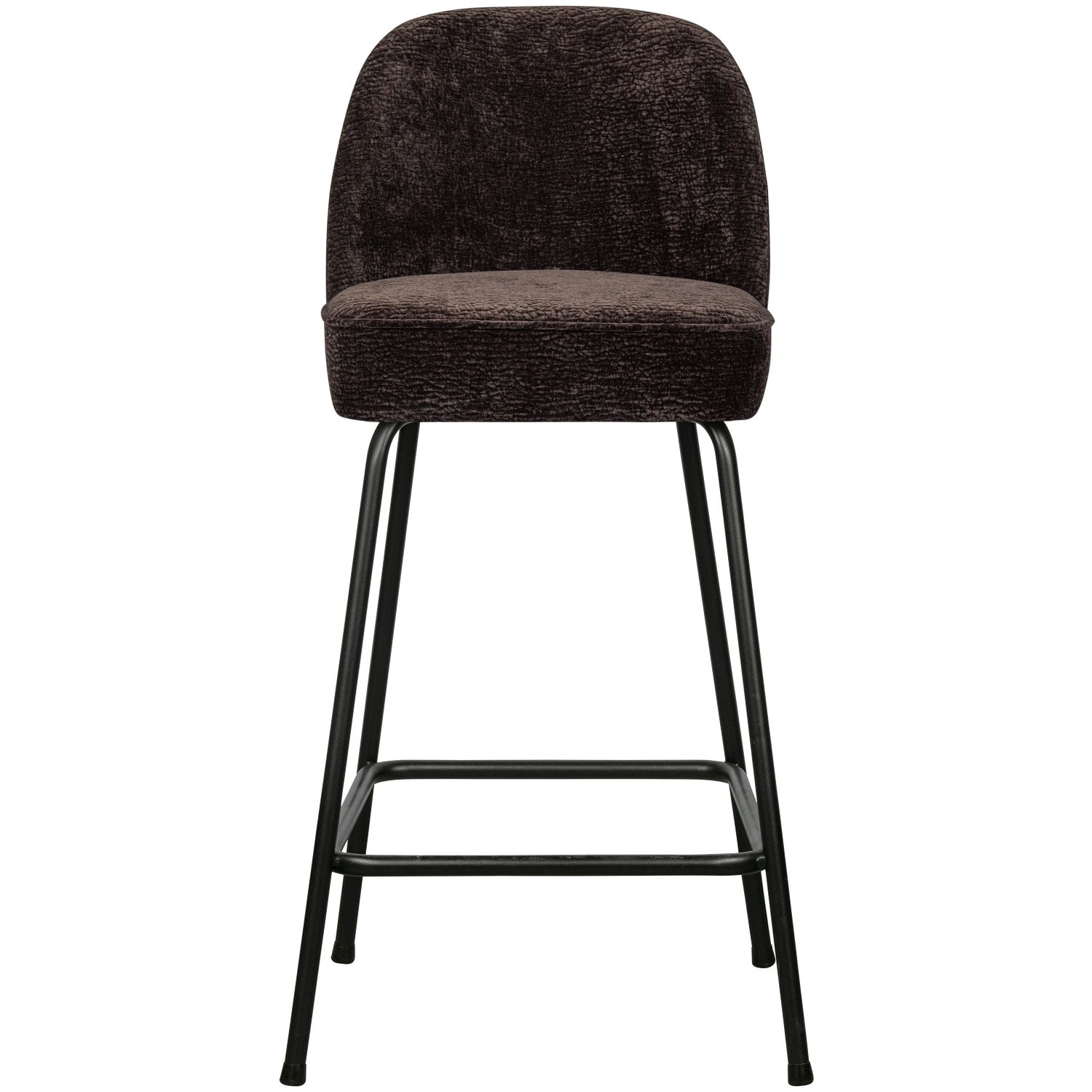 VOGUE BARHOCKER 65CM STRUCTURE 3D CHENILLE DUNKEL BRAUN