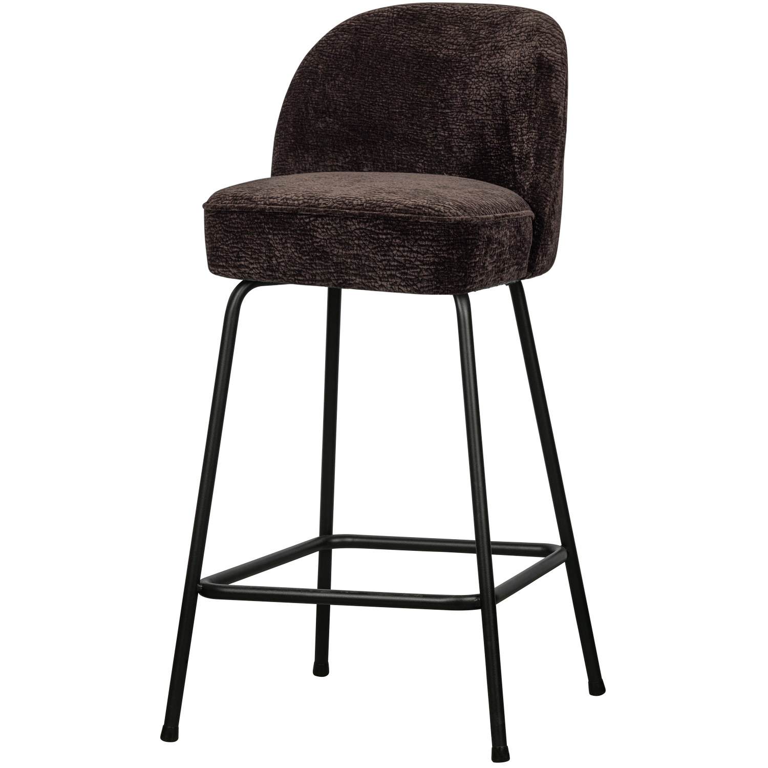 VOGUE BARHOCKER 65CM STRUCTURE 3D CHENILLE DUNKEL BRAUN