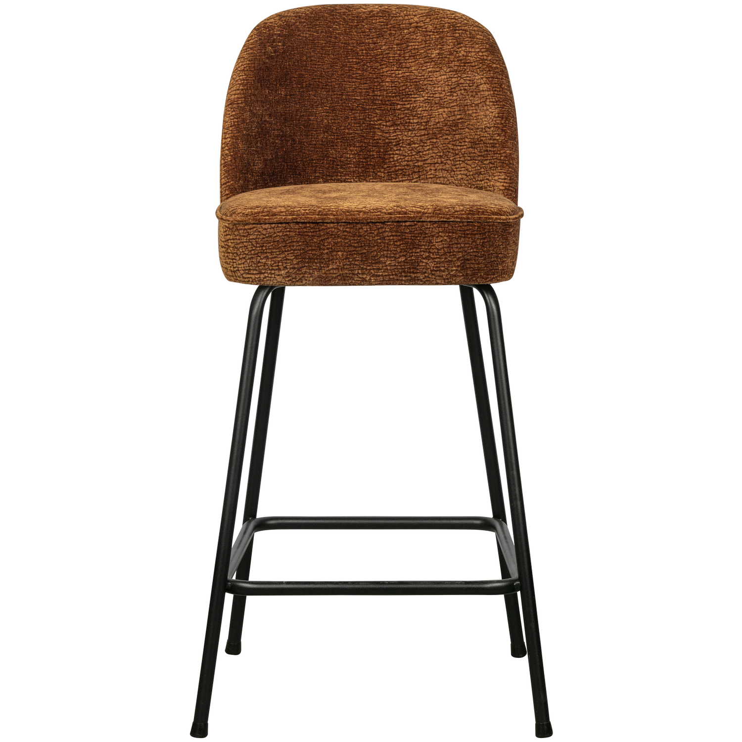 VOGUE BARHOCKER 65CM STRUCTURE 3D CHENILLE MITTELBRAUN