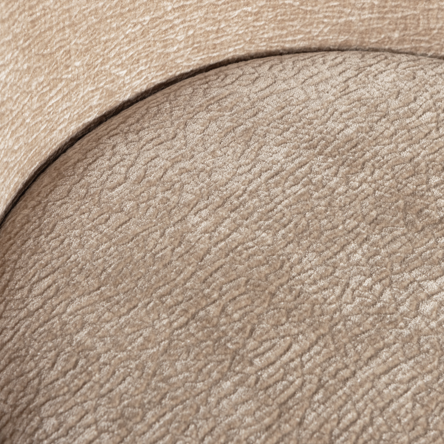 VOGUE BARHOCKER 65CM STRUCTURE 3D CHENILLE SAND