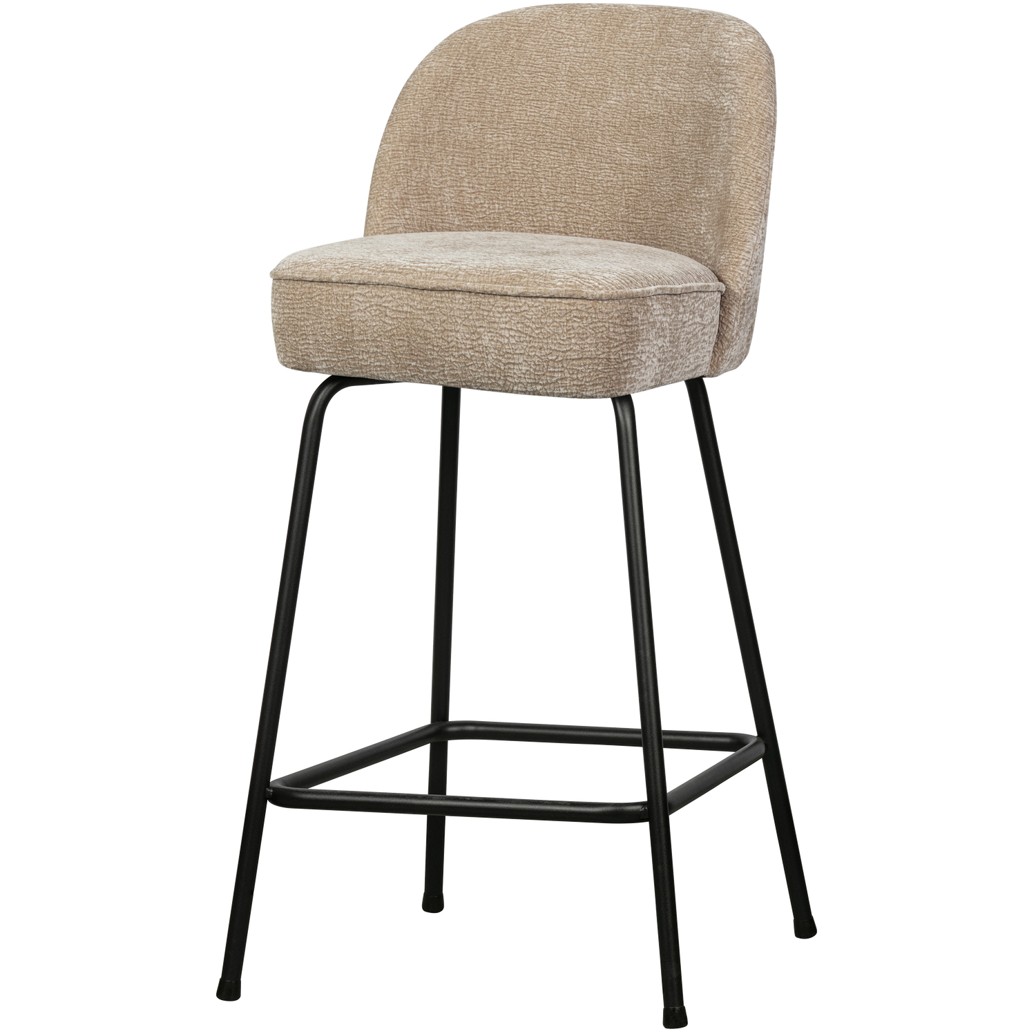 VOGUE BARHOCKER 65CM STRUCTURE 3D CHENILLE SAND