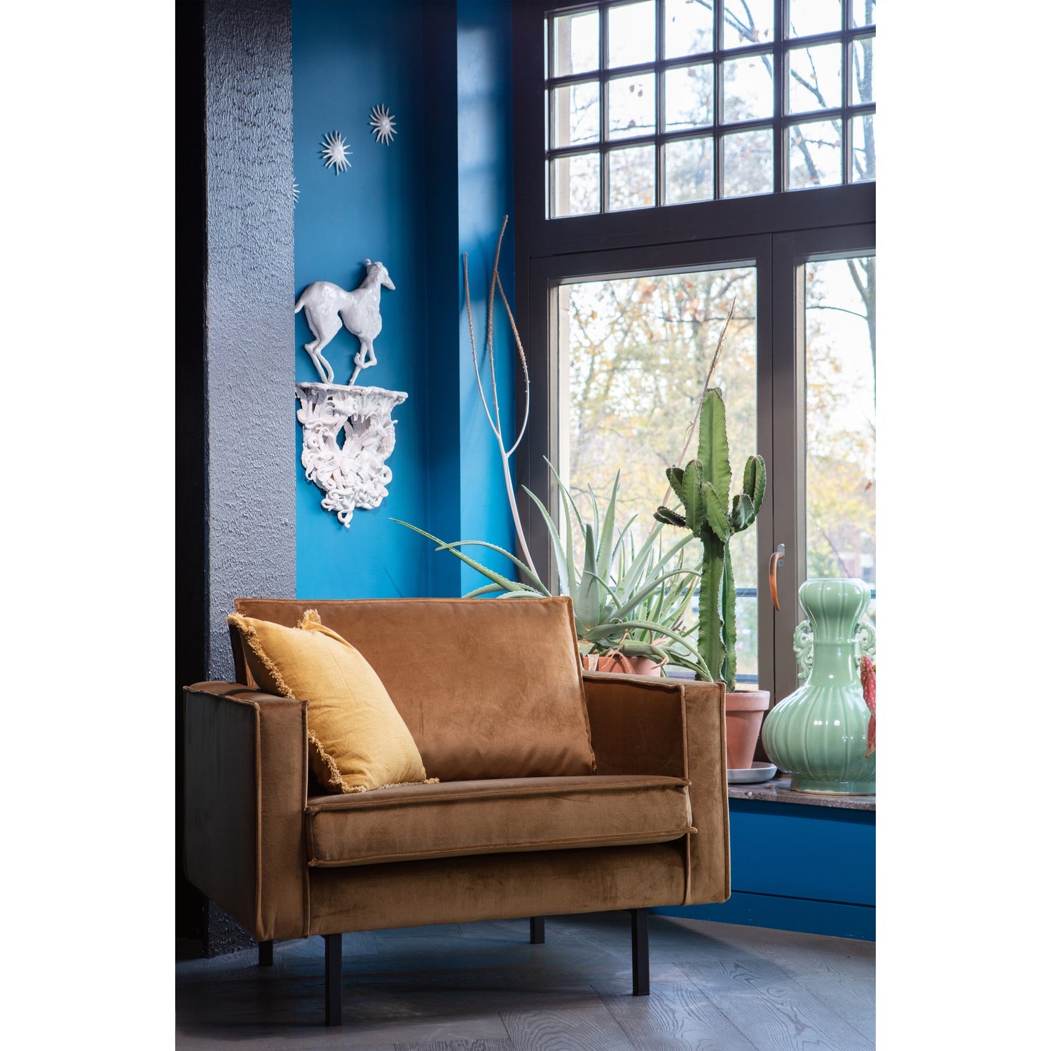 RODEO SESSEL VELVET HONIGGELB