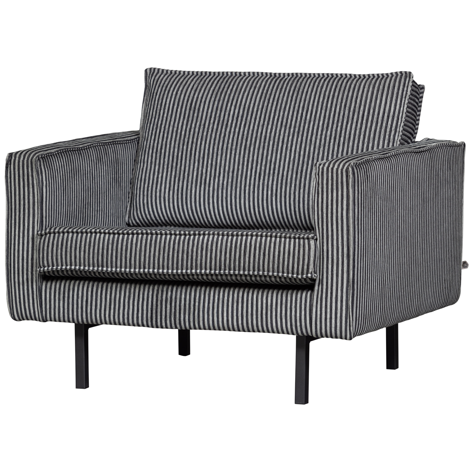 RODEO SESSEL STREIFEN SCHWARZ/GRAU