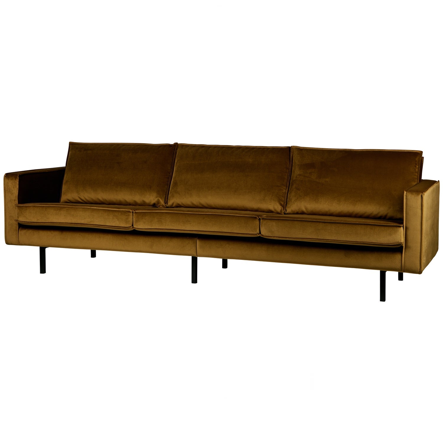 RODEO 3 SEATER VELVET HONIGGELB