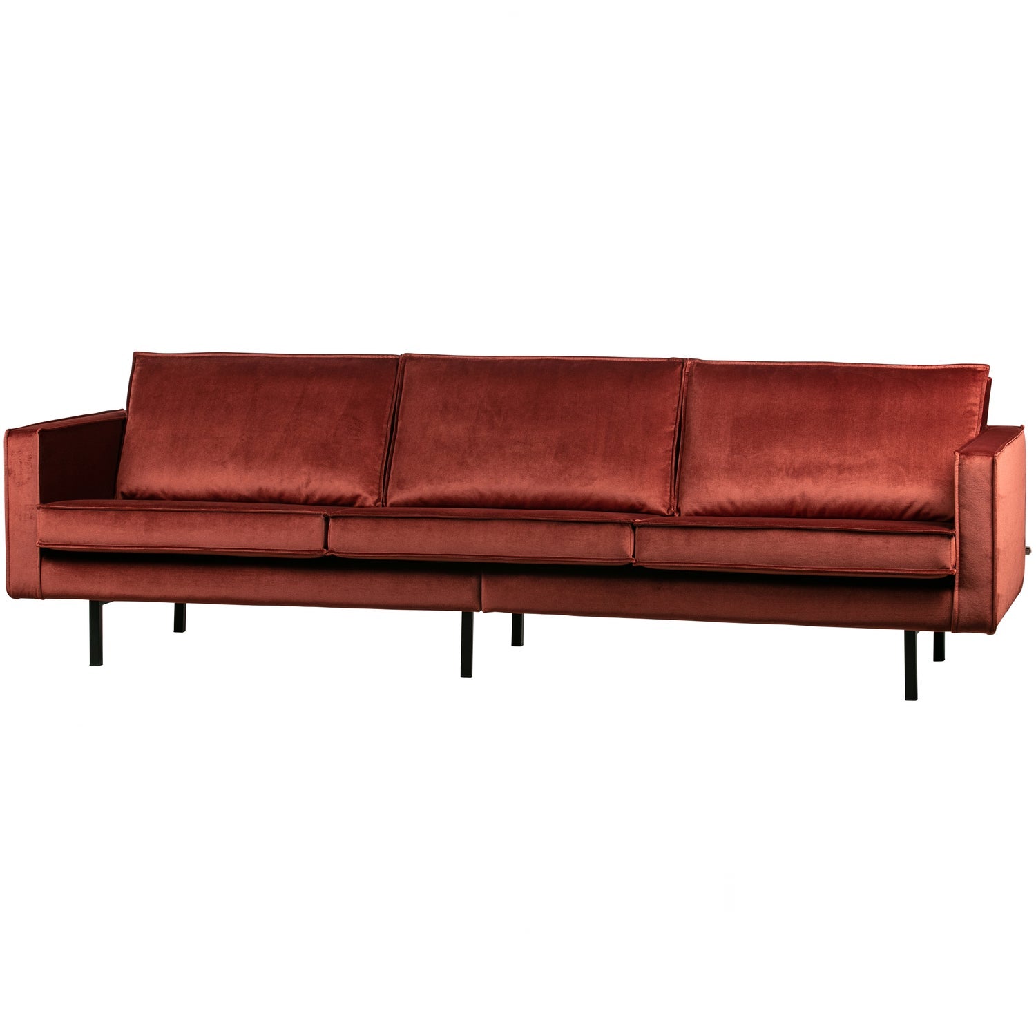 RODEO 3 SEATER VELVET KASTANIE