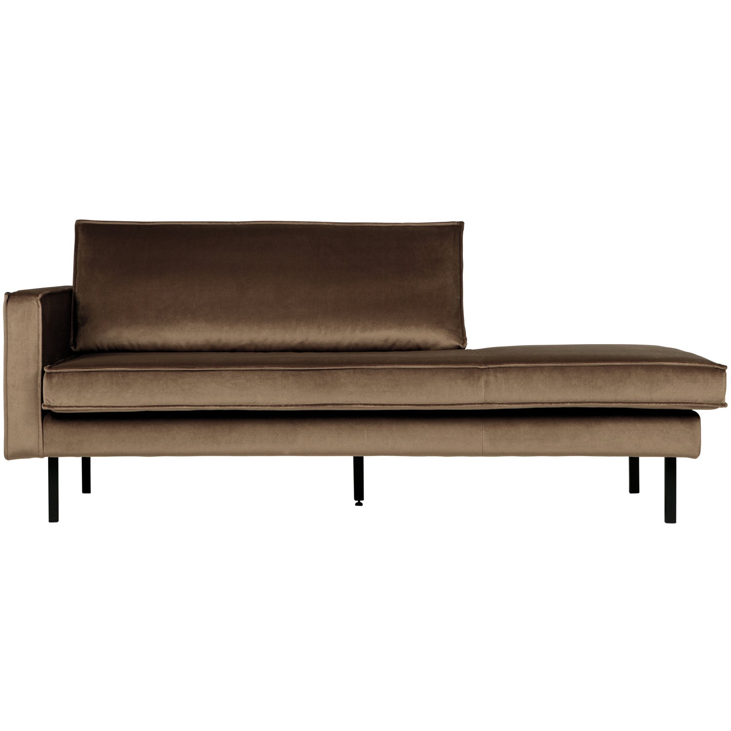 RODEO DAYBED LEFT VELVET TAUPE