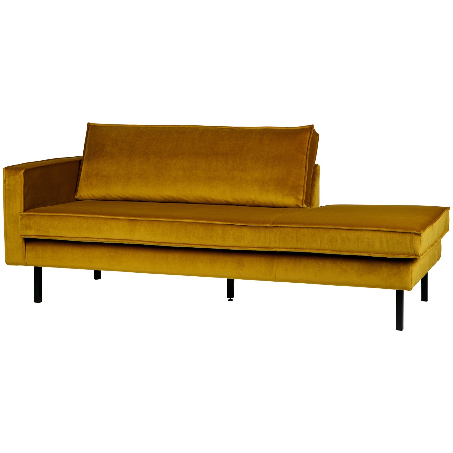 RODEO DAYBED LEFT VELVET OCHRE