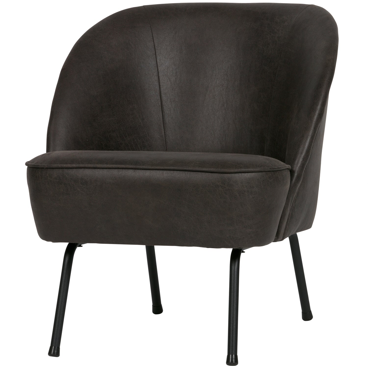 VOGUE SESSEL LEDER SCHWARZ