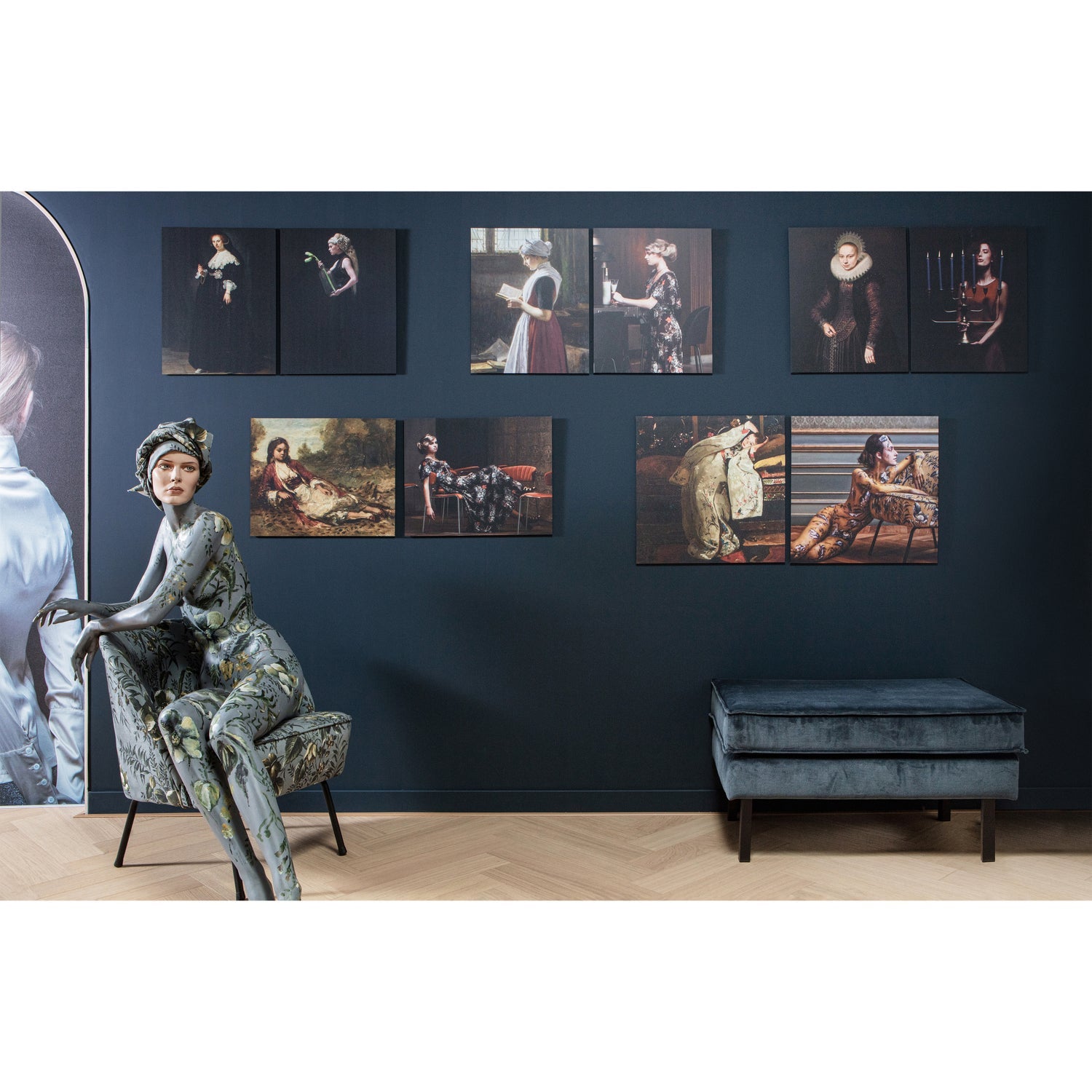 VOGUE SESSEL SAMT POPPY GRAU