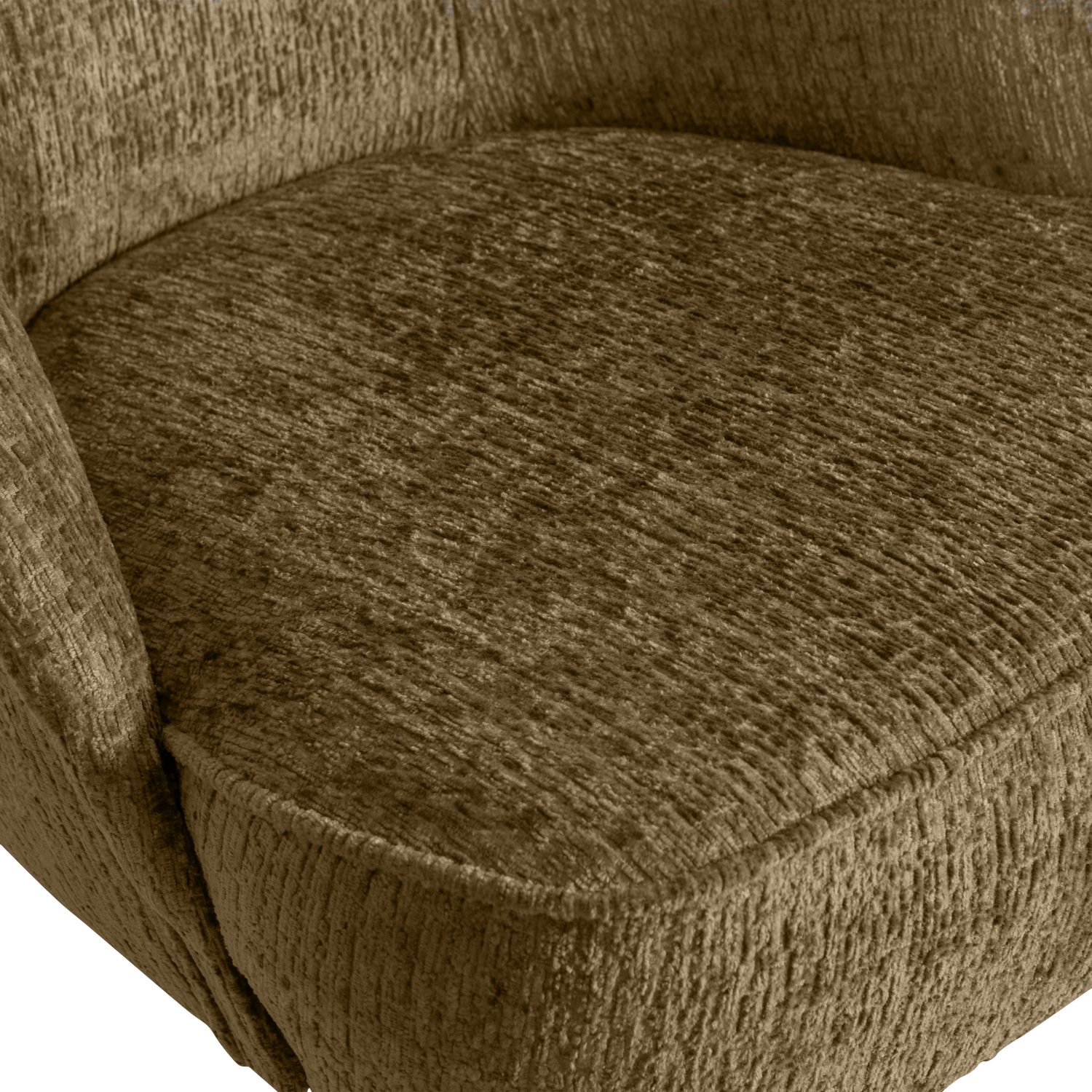 VOGUE SESSEL STRUCTURE VELVET BRASS