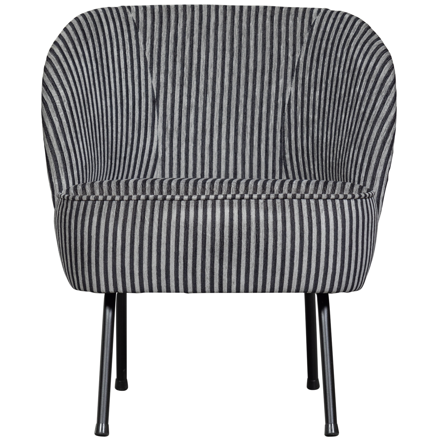 VOGUE SESSEL STREIFEN SCHWARZ/GRAU