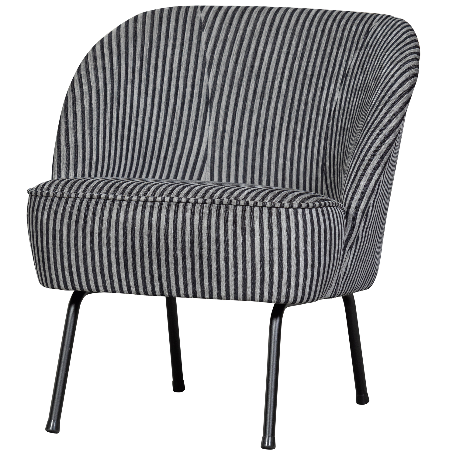VOGUE SESSEL STREIFEN SCHWARZ/GRAU