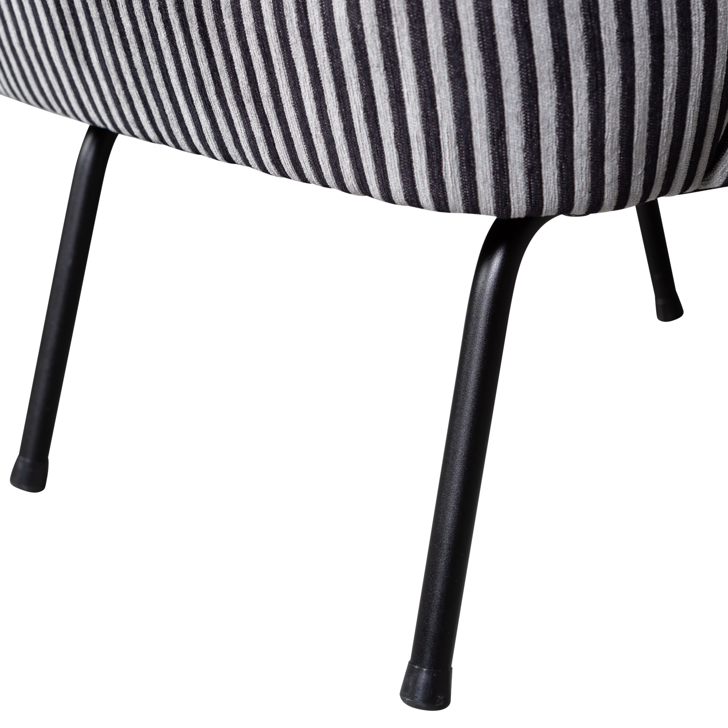 VOGUE SESSEL STREIFEN SCHWARZ/GRAU
