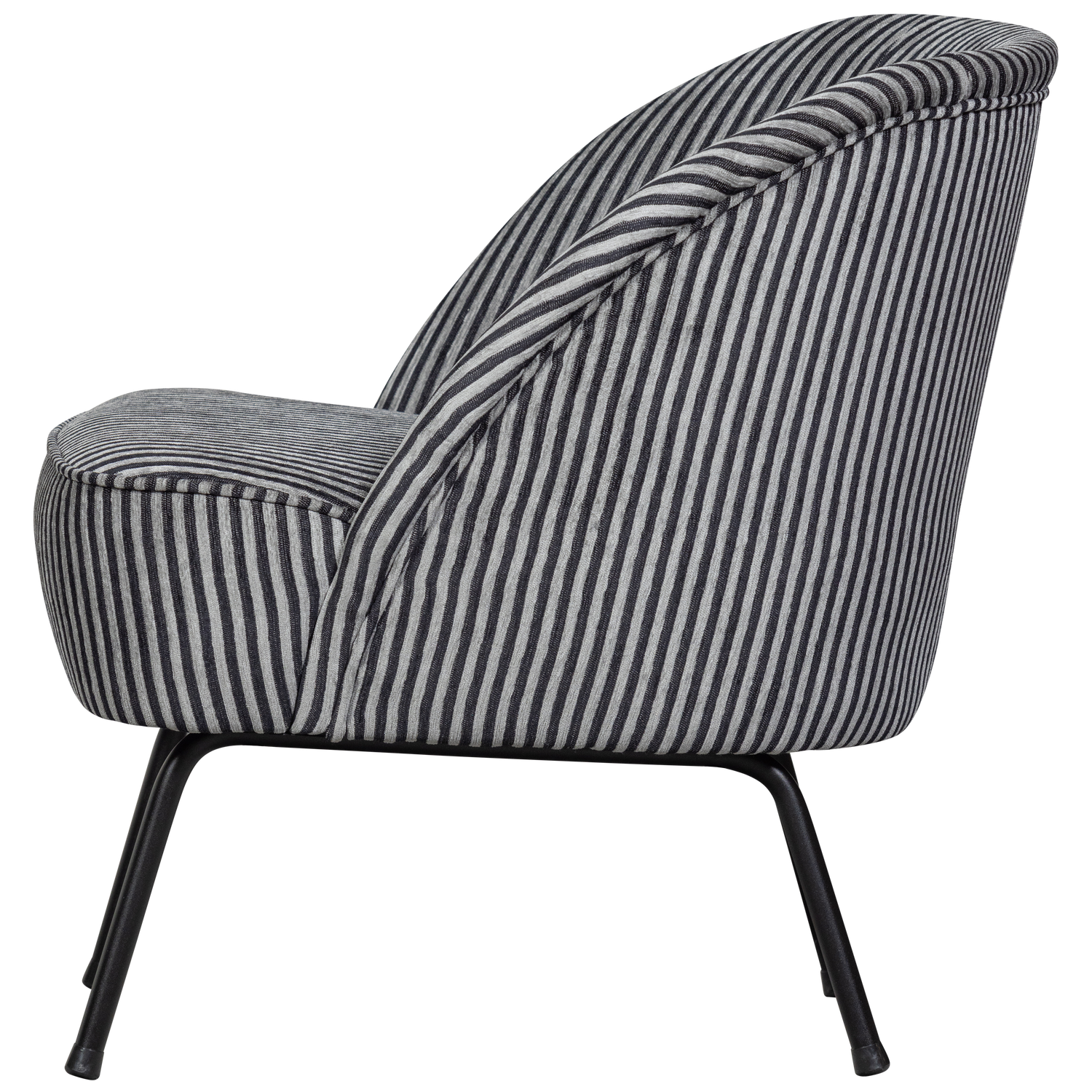 VOGUE SESSEL STREIFEN SCHWARZ/GRAU