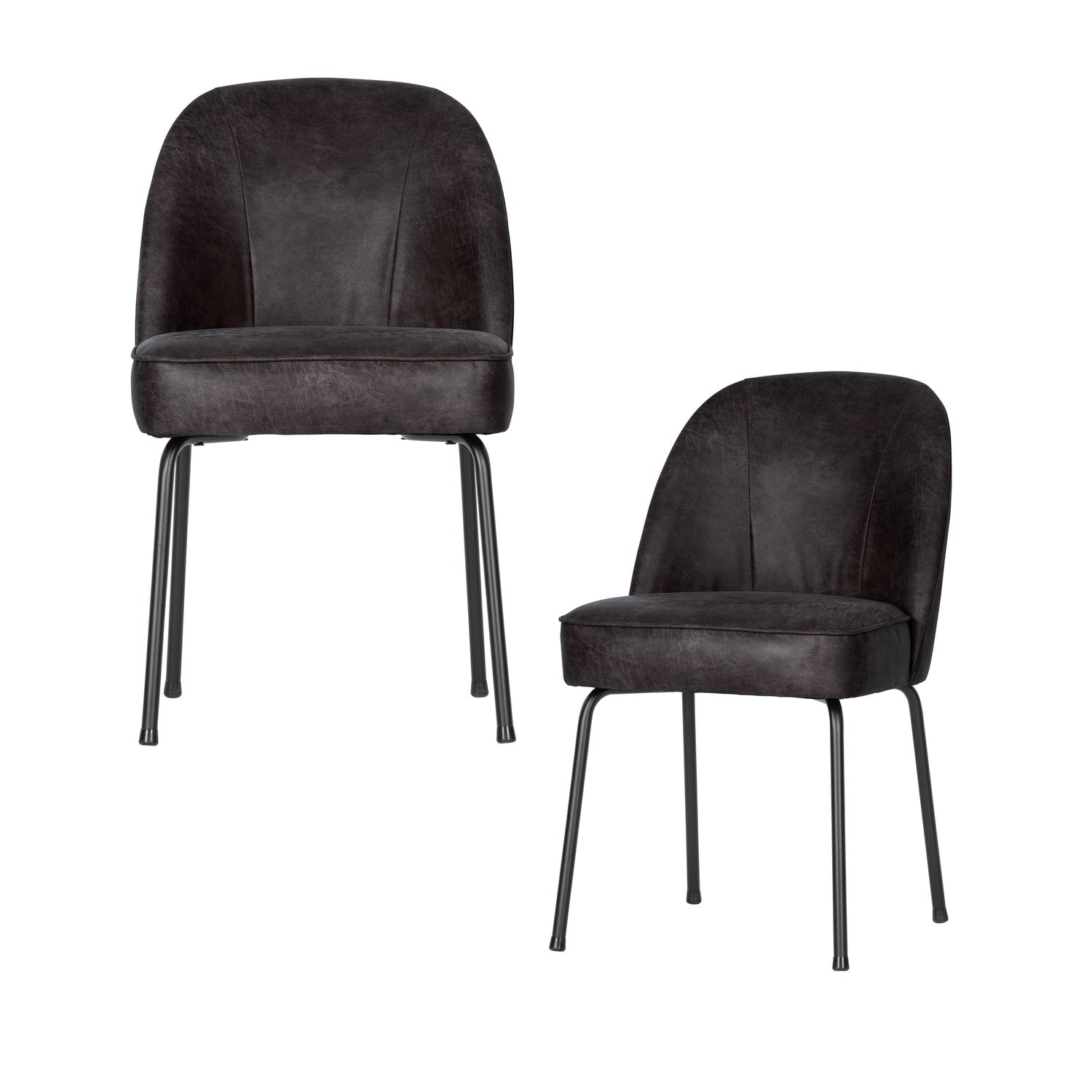 VOGUE ESSZIMMERSTUHL LEDER SCHWARZ