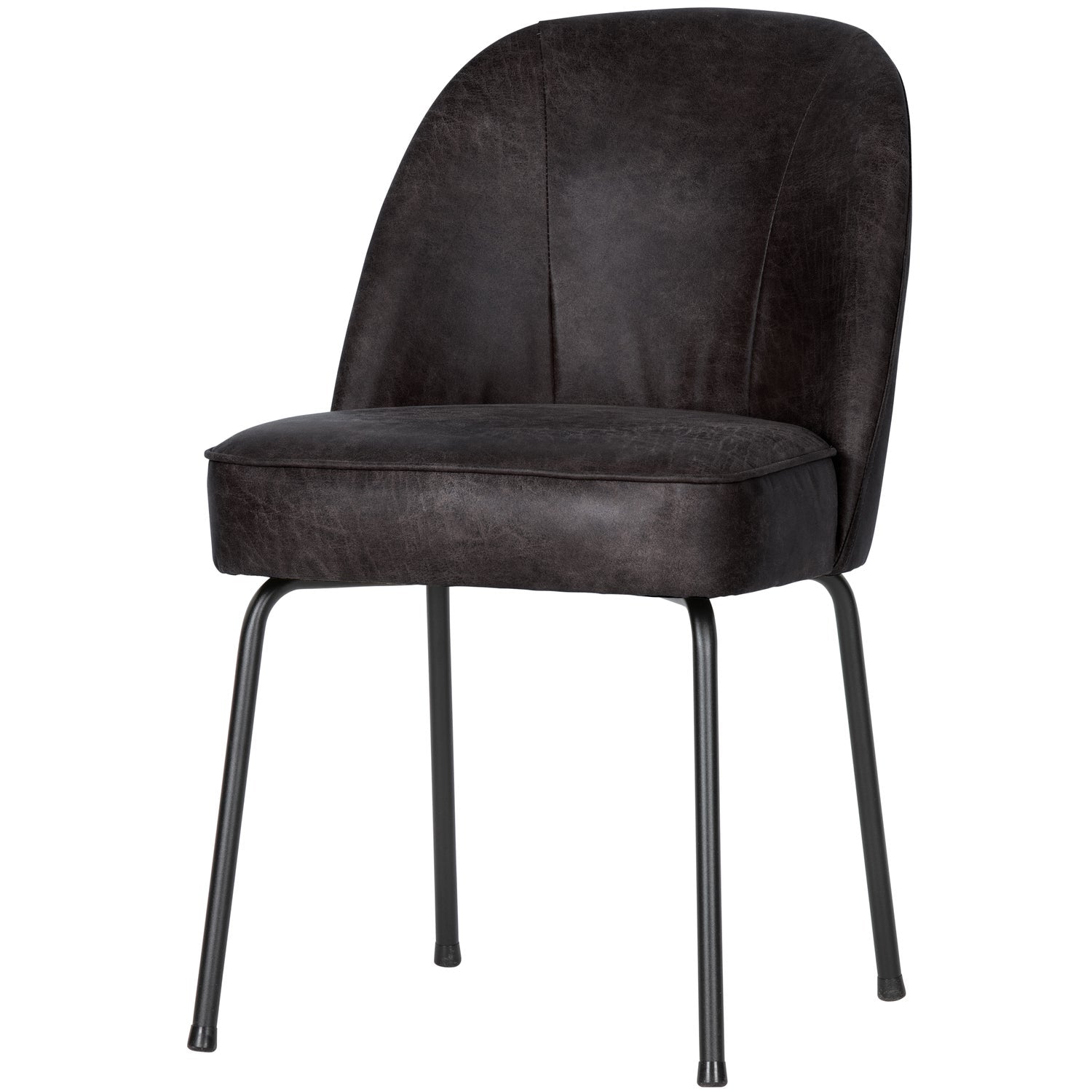 VOGUE ESSZIMMERSTUHL LEDER SCHWARZ