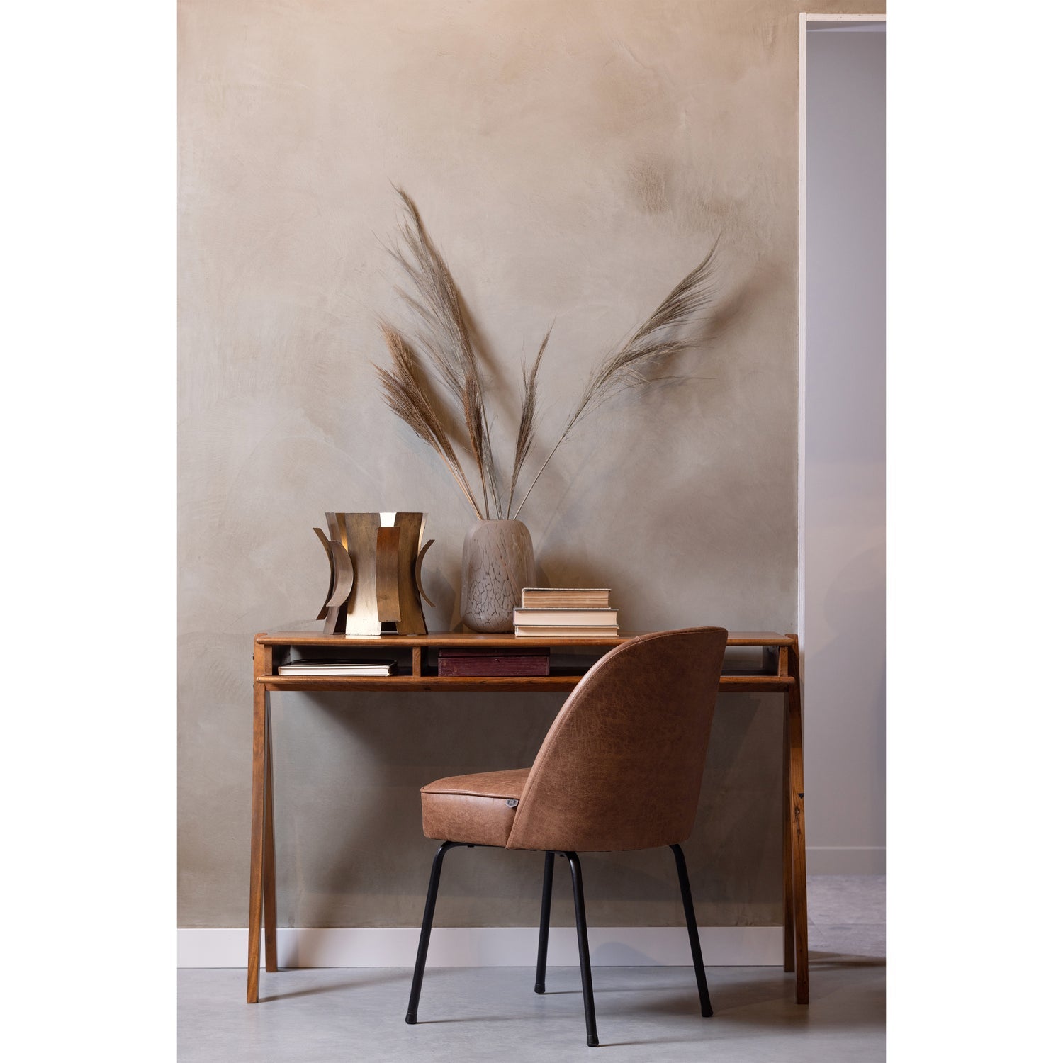 VOGUE ESSZIMMERSTUHL LEDER COGNAC