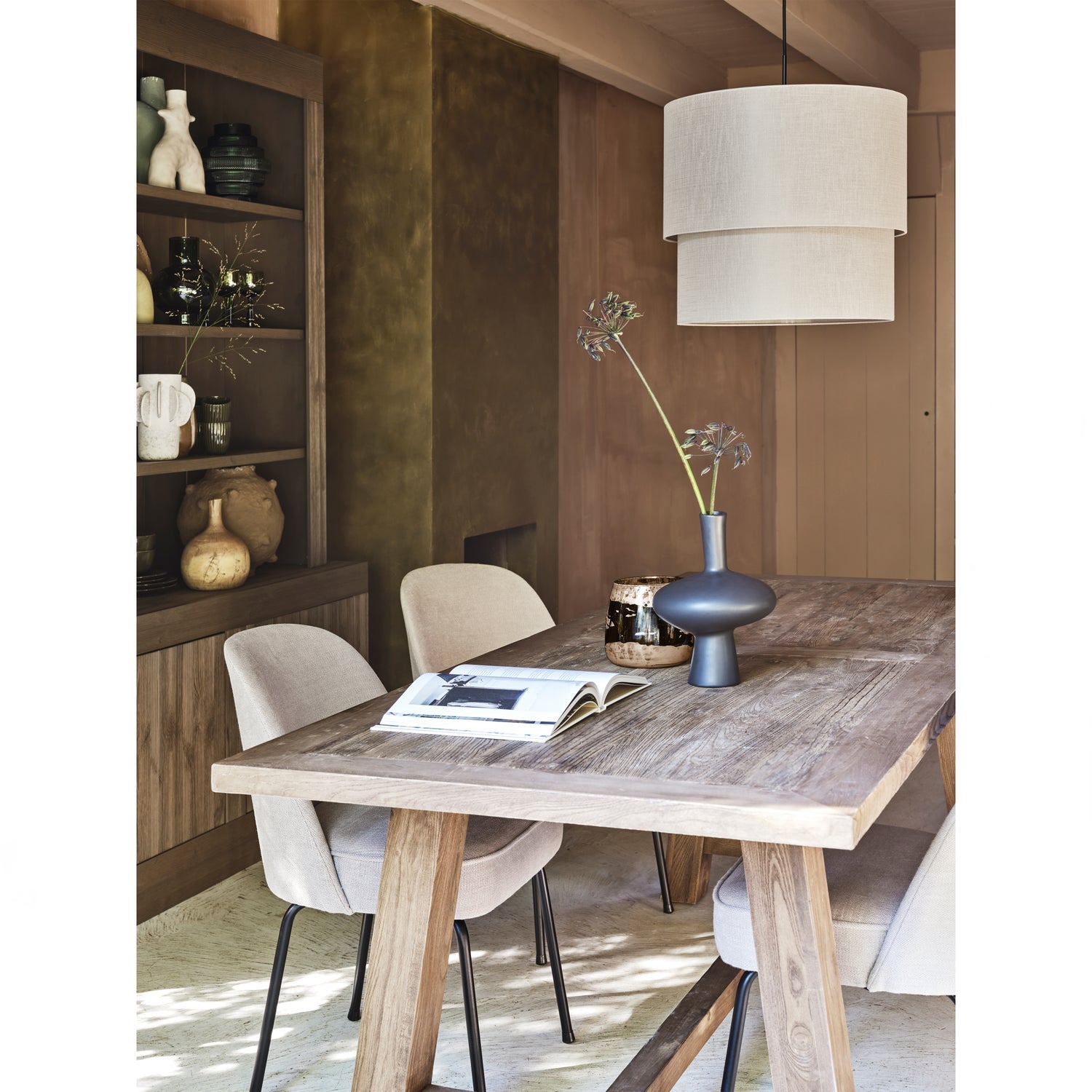 VOGUE ESSZIMMERSTUHL GEWEBTES STOFF SAND