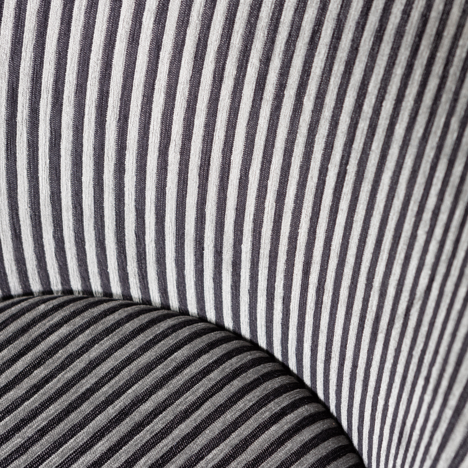 VOGUE ESSZIMMERSTUHL STREIFEN SCHWARZ/GRAU