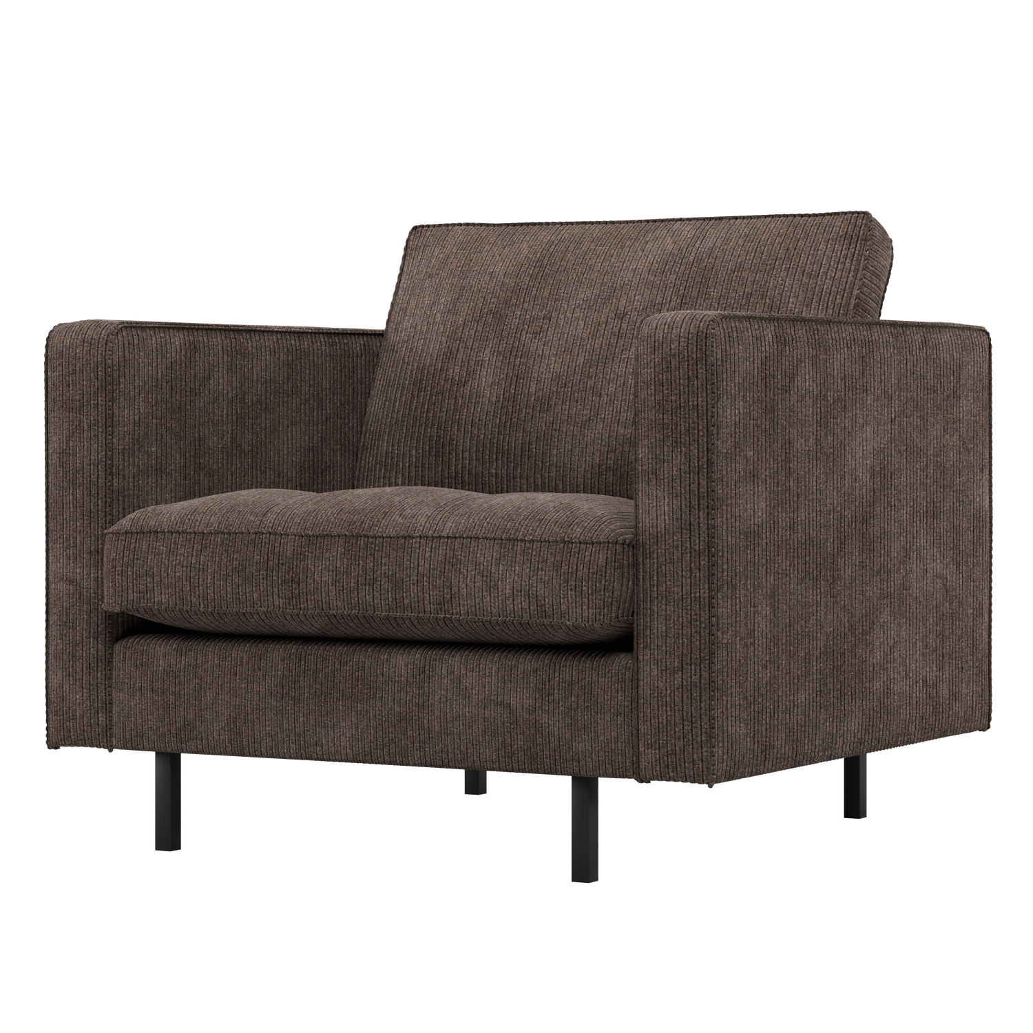 RODEO CLASSIC SESSEL GERIPPTER STOFF BRAUN