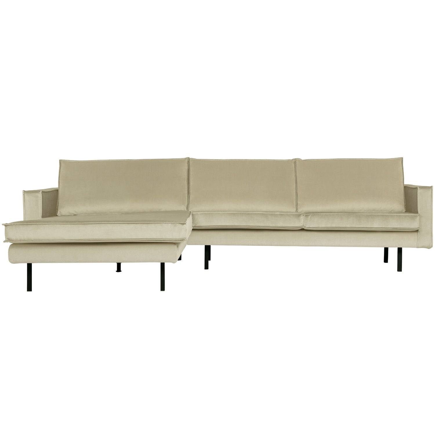 RODEO CHAISE LONGUE LINKEN VELVET PISTAZIE