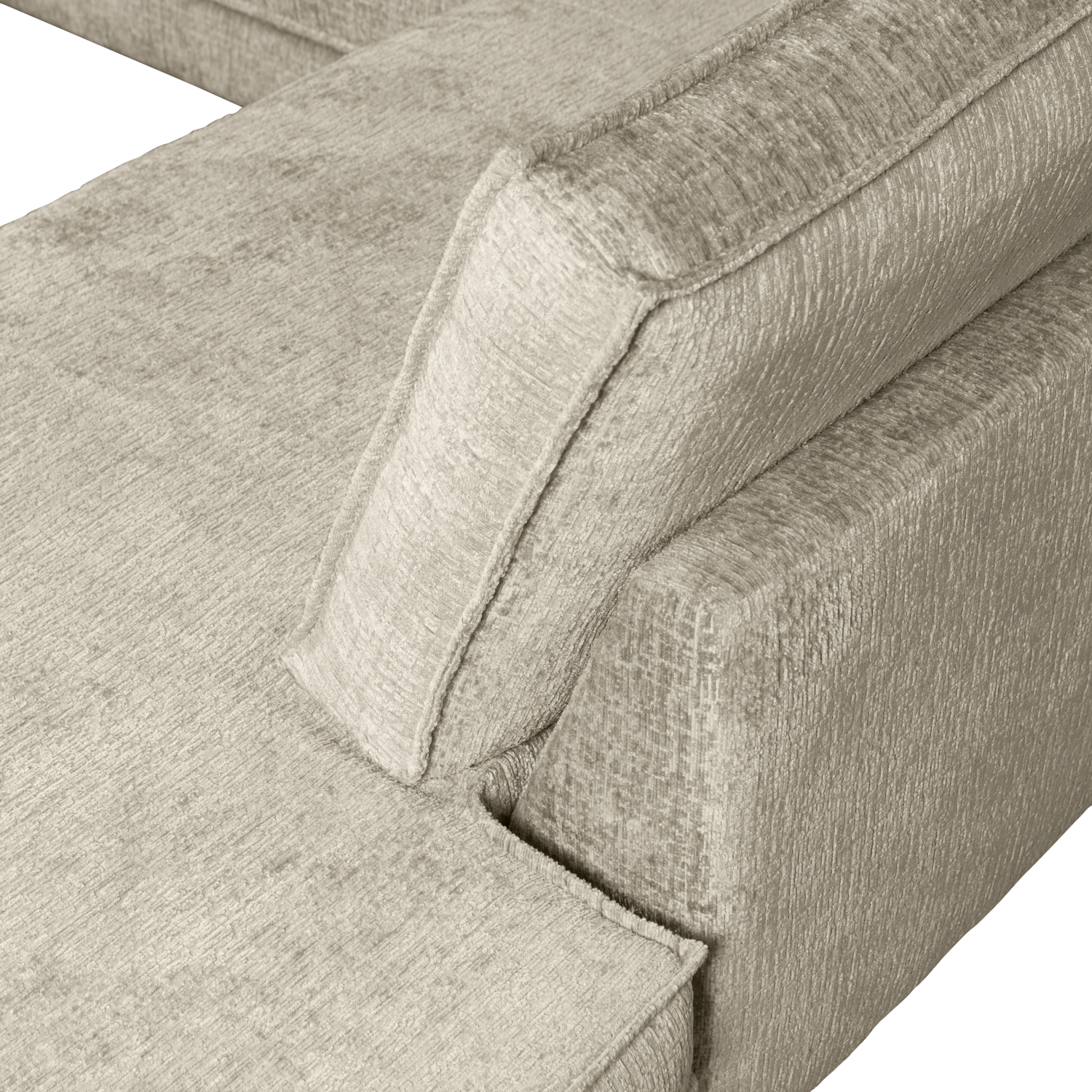 RODEO ECKBANK RECHTS STRUCTURE VELVET WHEATFIELD