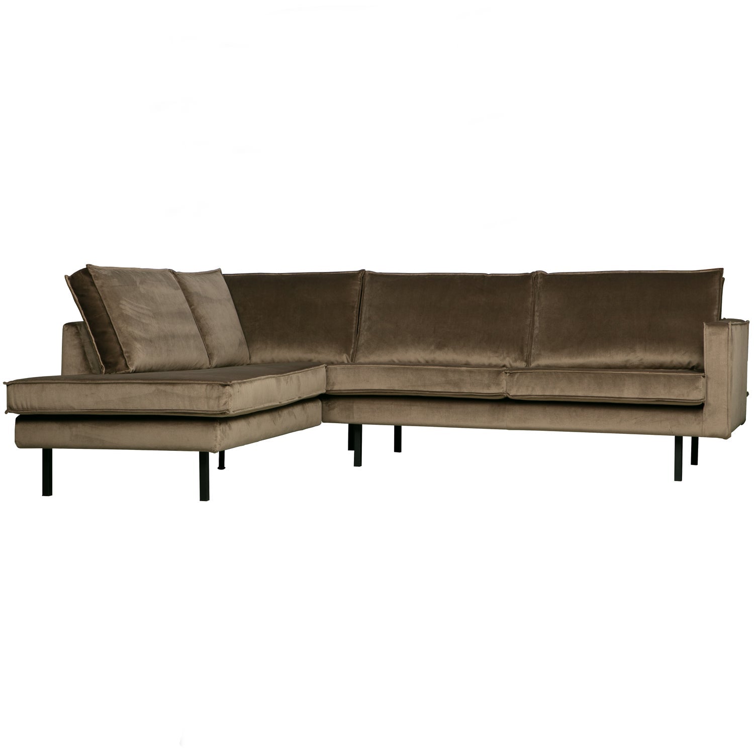 RODEO ECKBANK LINKEN VELVET TAUPE