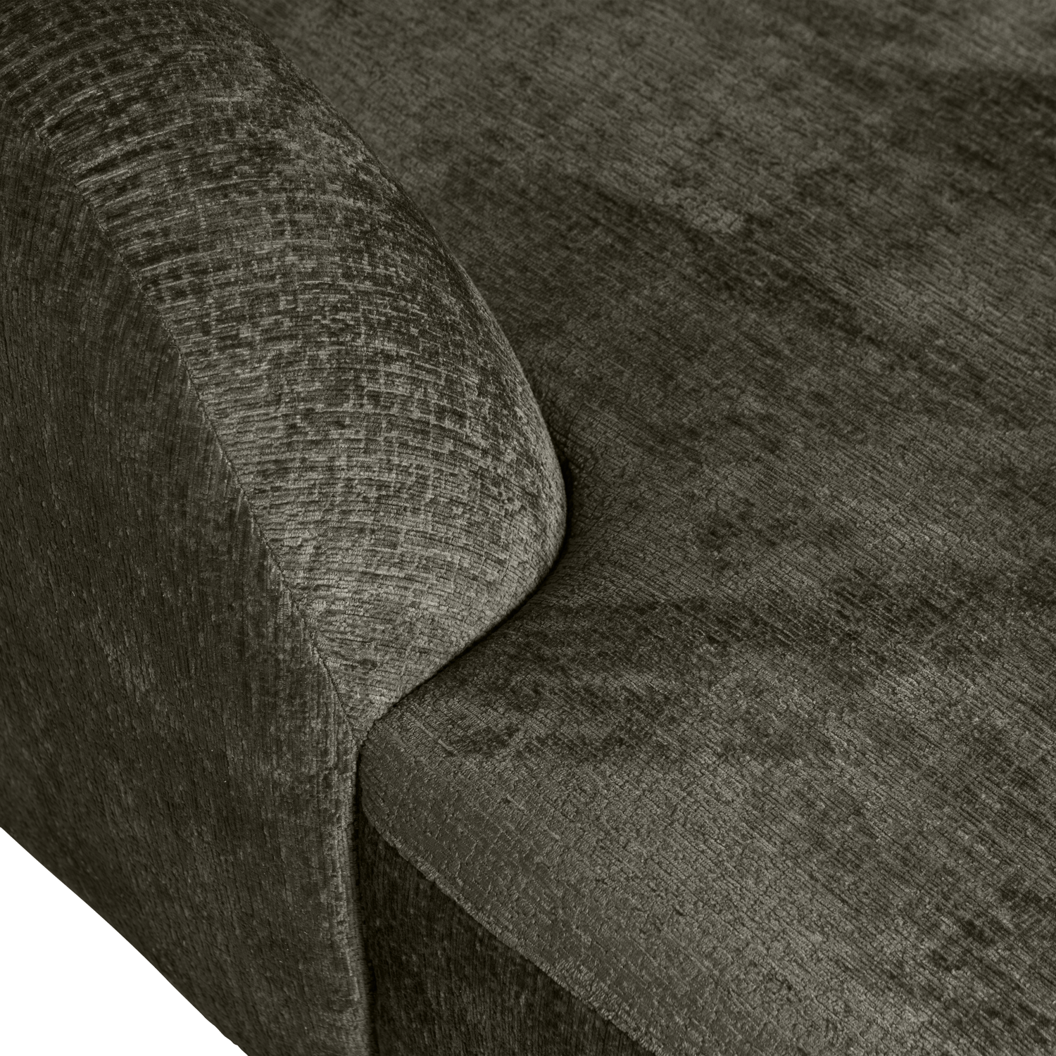 SLOPING ECKSOFA LINKS STRUCTURE VELVET FROST