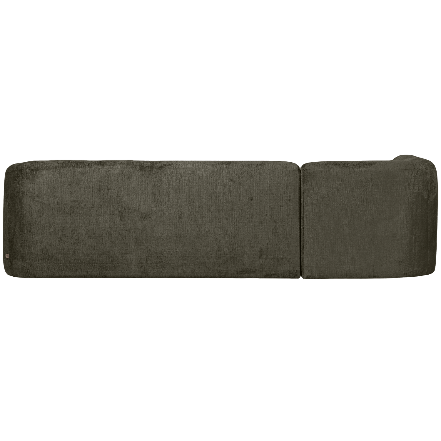 SLOPING ECKSOFA LINKS STRUCTURE VELVET FROST