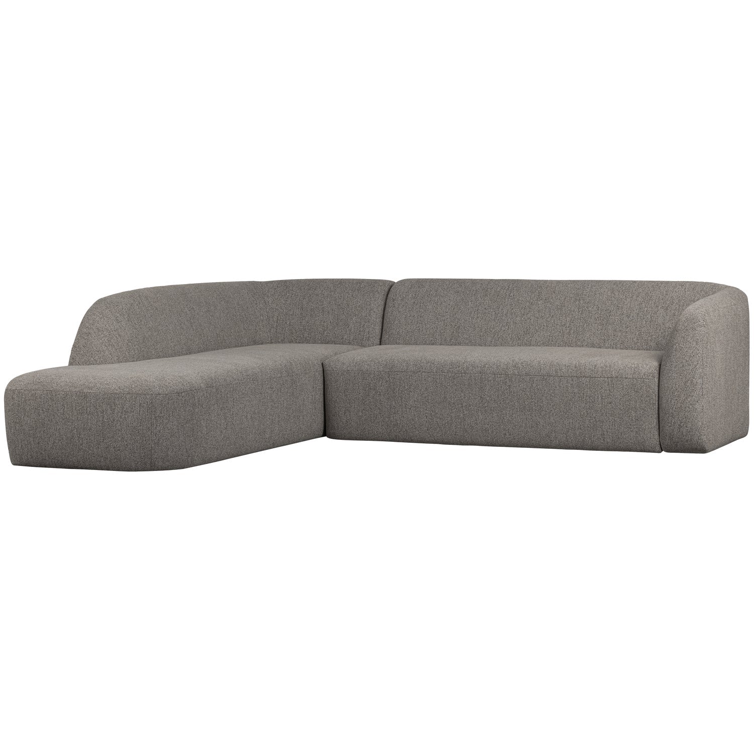 SLOPING ECKSOFA LINKS GRAU MELANGE