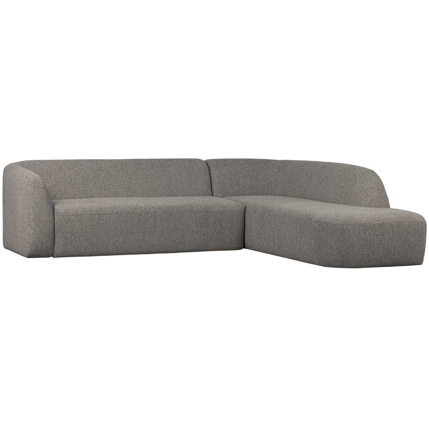 SLOPING ECKSOFA RECHTS GRAU MELANGE